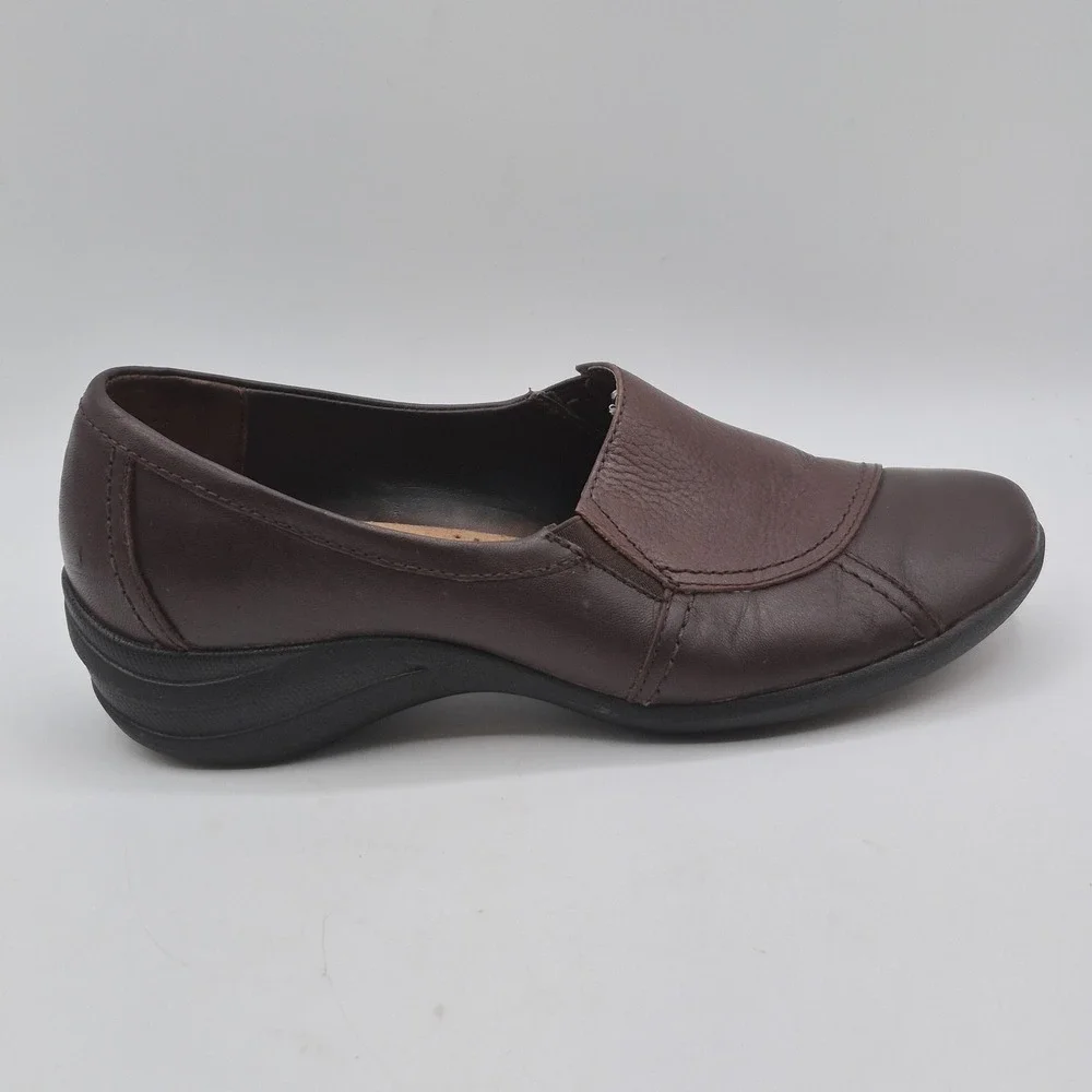 Hush Puppies Shoes Womens Size 6.5‎ Brown Leather Slip-On Comfort g Zero Loafer - Picture 4 of 14